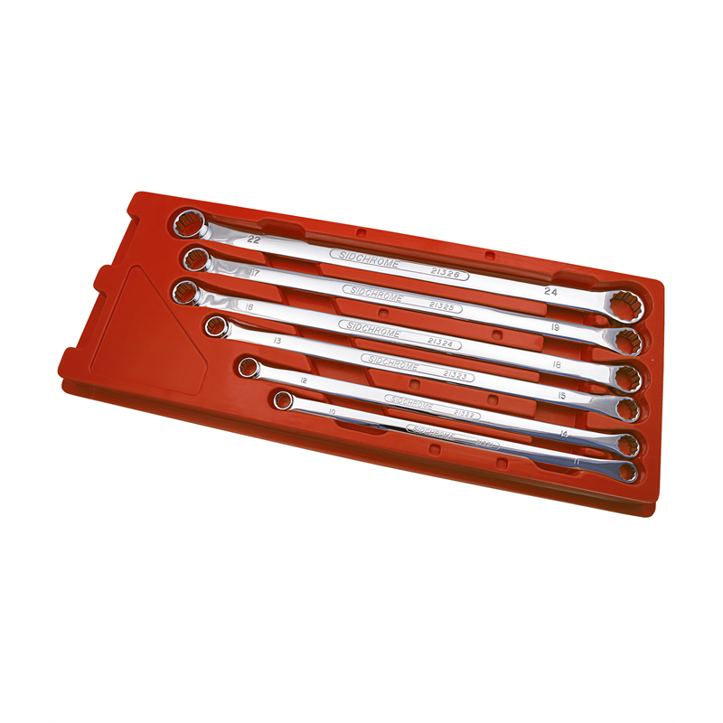 Sidchrome 6 Piece Metric Flat Ring Spanner Set Bunnings Warehouse