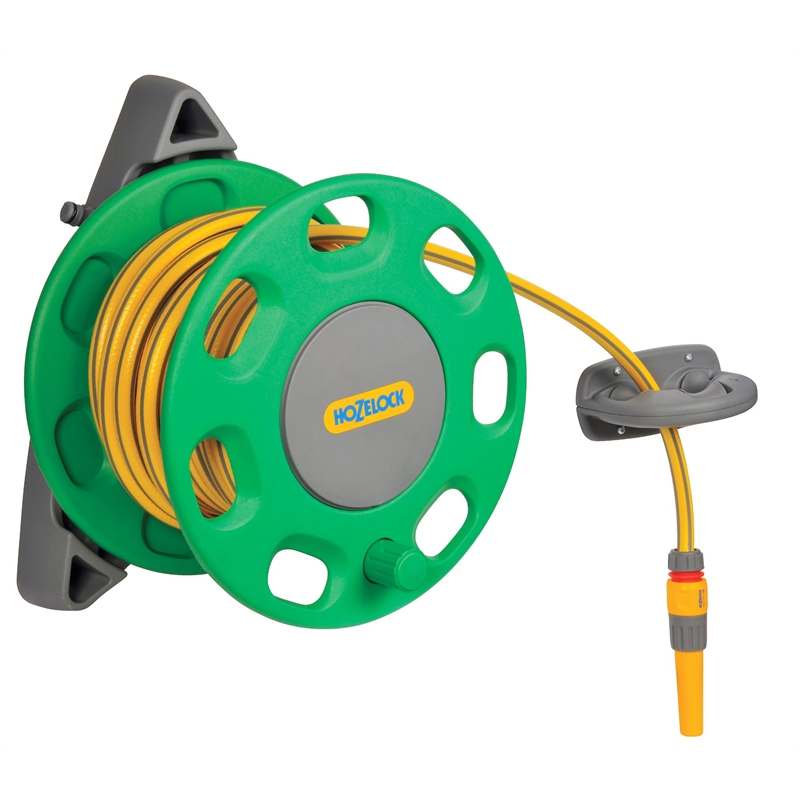 Hozelock 12mm x 15m Wall Mounted Hose Reel Bunnings Warehouse