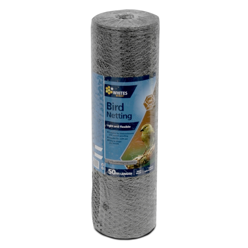 Whites 60cm x 50m x 1.3cm Bird Netting Bunnings Warehouse