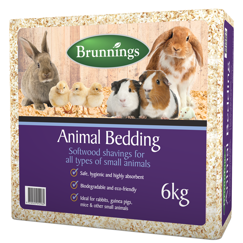 Brunnings 6kg Softwood Shavings Animal Bedding | Bunnings Warehouse