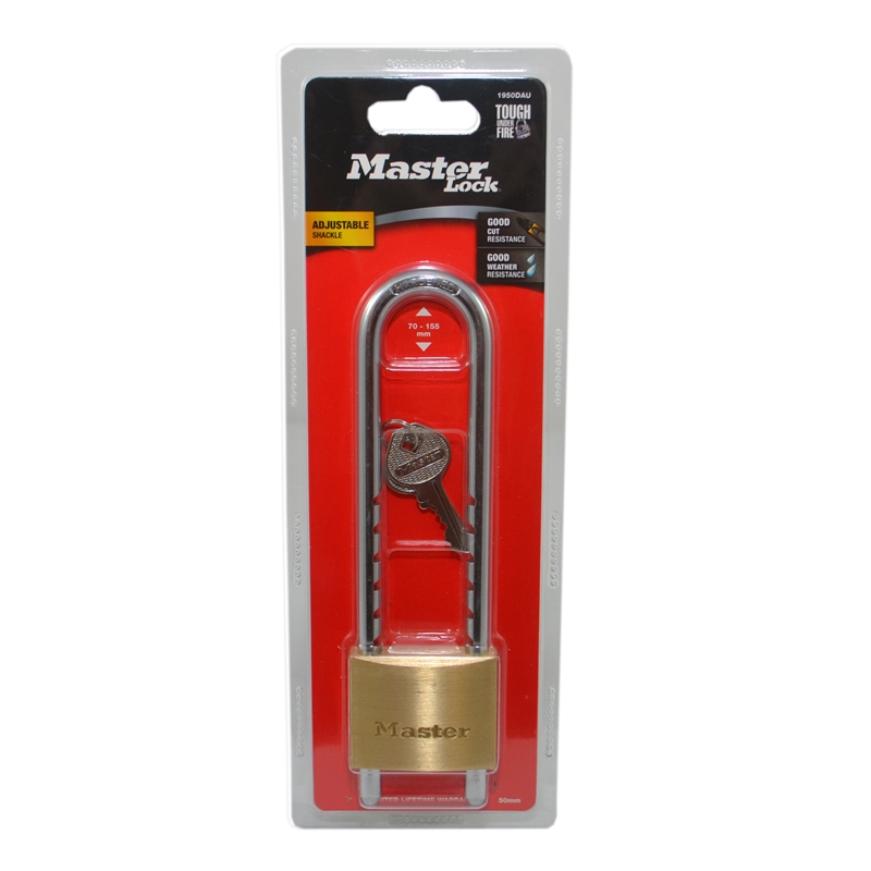 Master Lock 150mm Adjustable Shackle Keyed Padlock Bunnings Warehouse