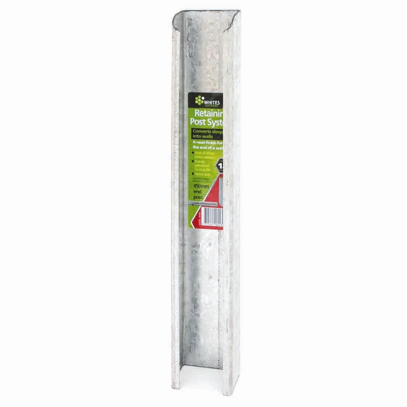 Whites Outdoor 450mm RetainiT End Post 50mm I/N 1100442 Bunnings