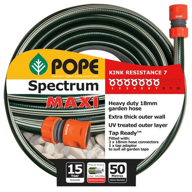 Pope 18mm 50m Spectrum Garden Hose I/N 3120512 Bunnings Warehouse