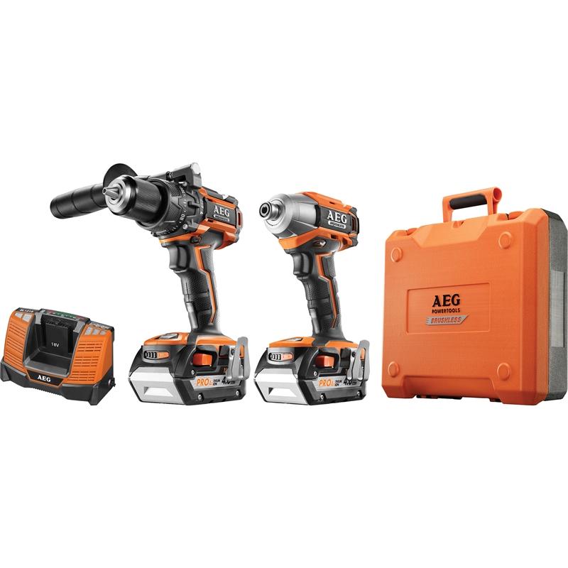 AEG 18V 5.0Ah 2 Piece Brushless Combo Kit Bunnings Warehouse
