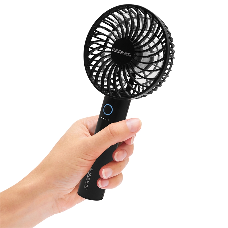 Euromatic Mini Rechargeable Black Portable Fan Bunnings Warehouse   F47bee4e 5e2a 4c2f Bc6f 8de0fb01c264 