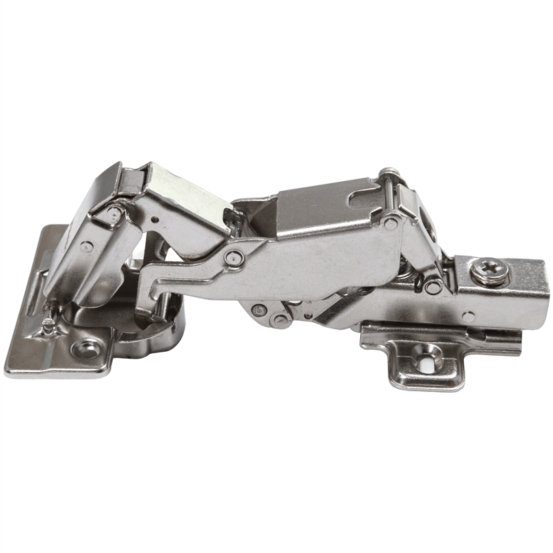 Euro Concealed Hinge Full Overlay 165 Degree Opening Nickel