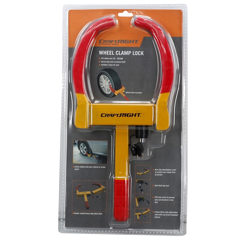 Craftright Wheel Clamp And Lock Bunnings Warehouse