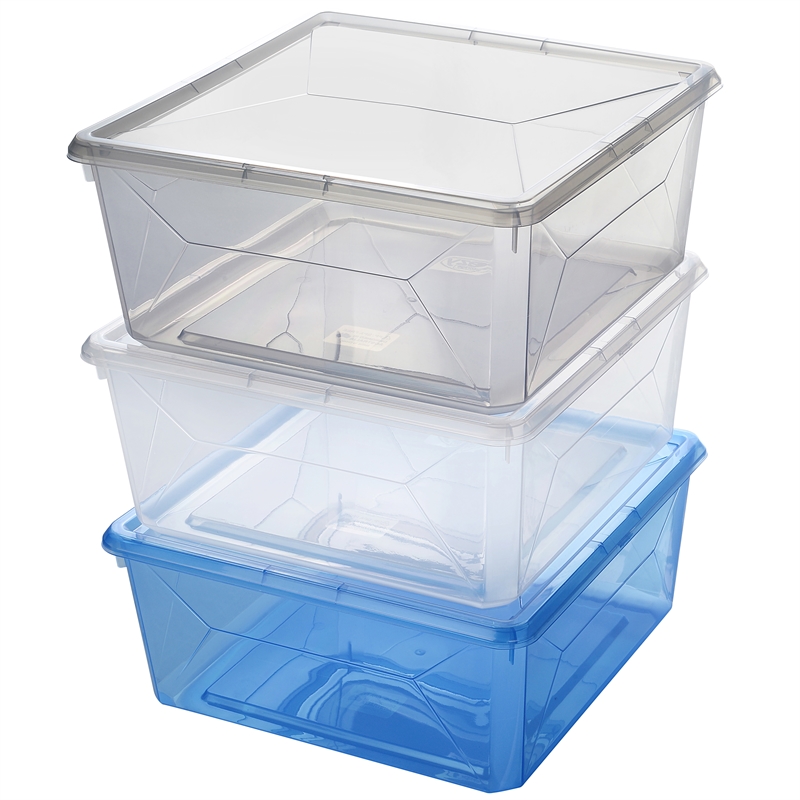 Ezy Storage 8.6L Clear Karton Storage Container With Snap On Lid