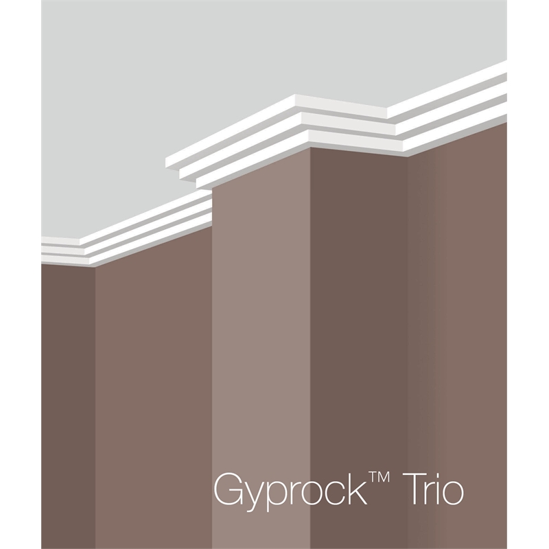 Gyprock CSR 75 x 4800mm Plaster Cornice Trio | Bunnings Warehouse