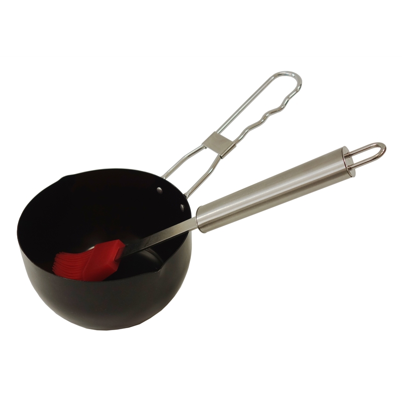 Jumbuck BBQ Saucepan & Basting Brush Set Bunnings Warehouse