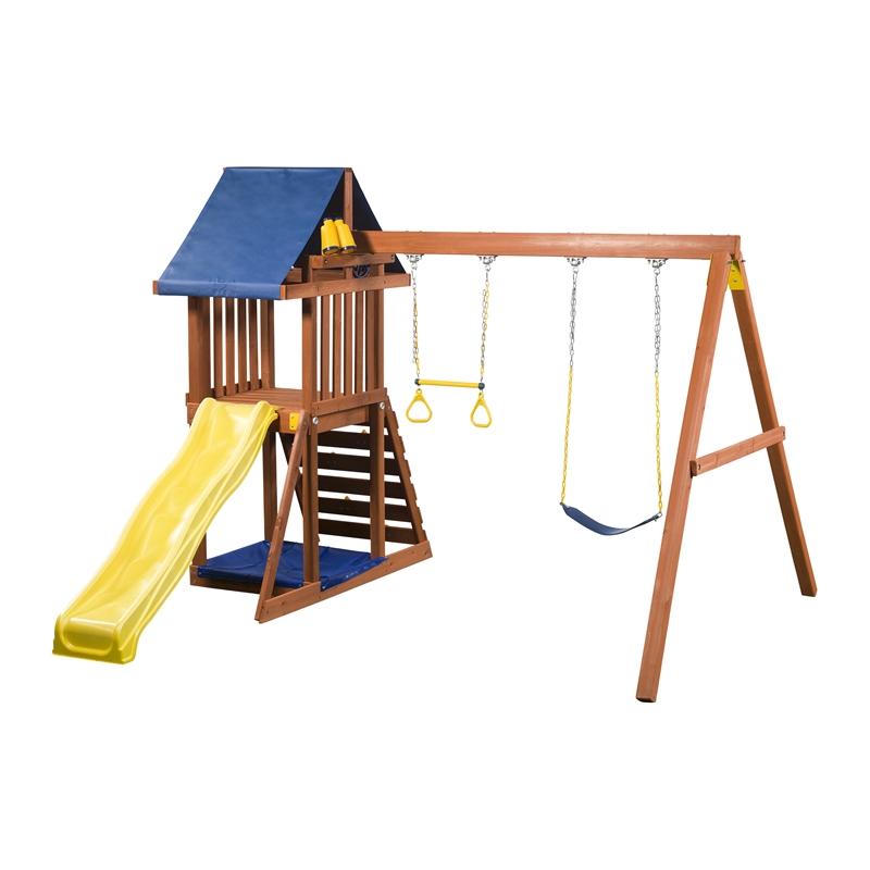 Swing Slide Climb Flinders Playset Bunnings Warehouse