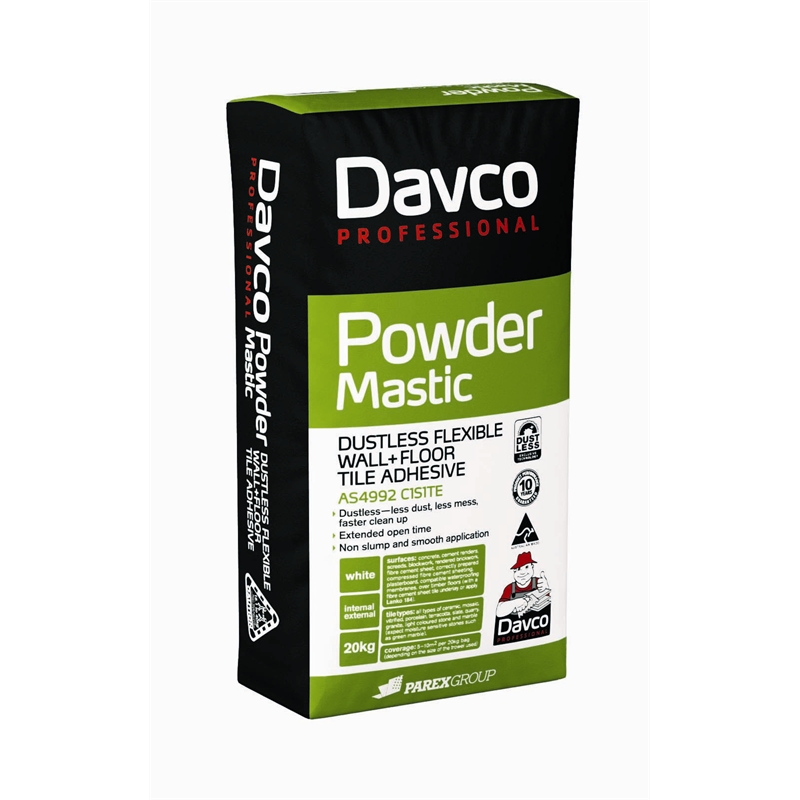 Davco Powder Mastic Tile Adhesive 20kg Bunnings Warehouse