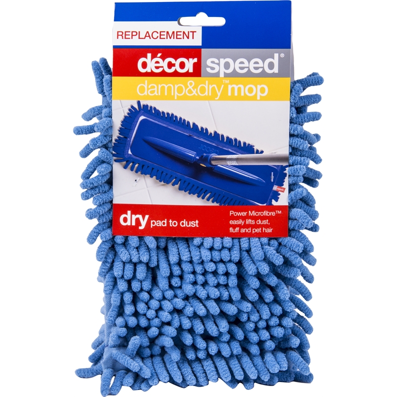 Decor Speed Damp And Dry Mop Dry Replacement Pad Bunnings Warehouse