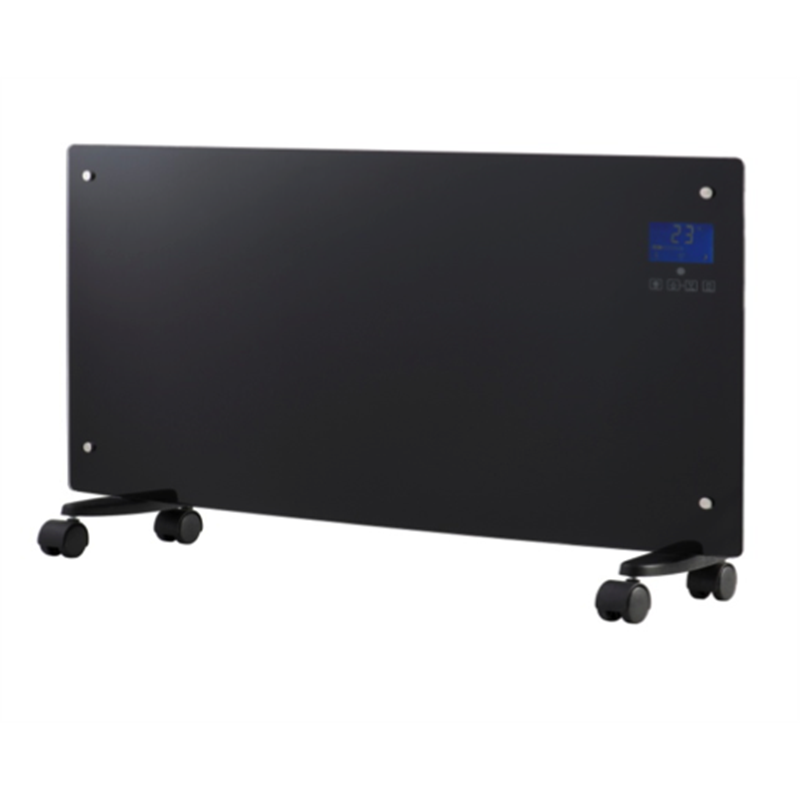 Arlec 1500W Black Convection Panel Heater With Tempered Glass I/N