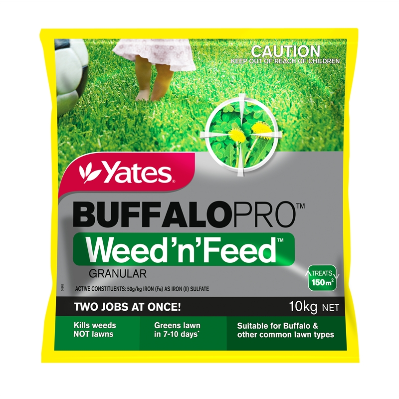 Yates 10kg Buffalo Pro Granular Weed N Feed | Bunnings Warehouse