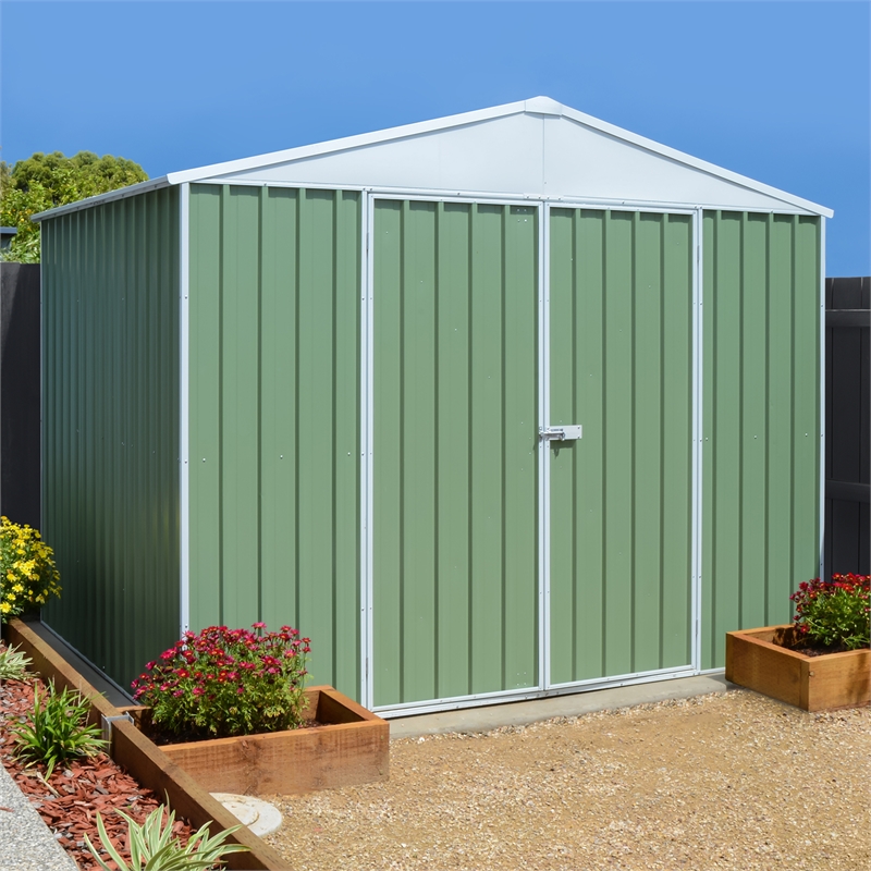 Pinnacle 3.0 x 2.3 x 2.4m Garden Shed - Zinc | Bunnings 