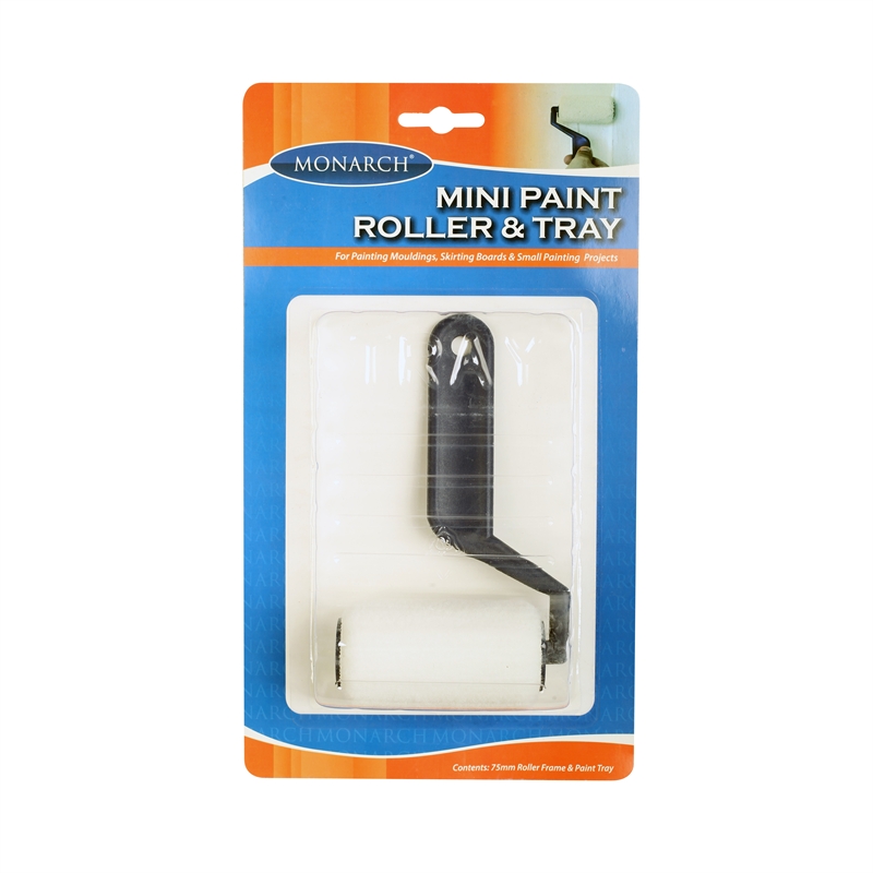 Monarch 80mm Handle MIni Paint Roller And Tray Kit I/N ...