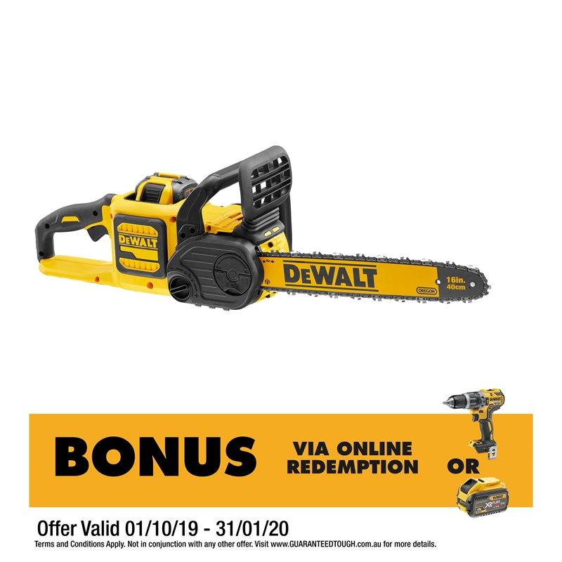 DeWALT 54V XR Flexvolt Brushless Chainsaw Skin Bunnings Warehouse