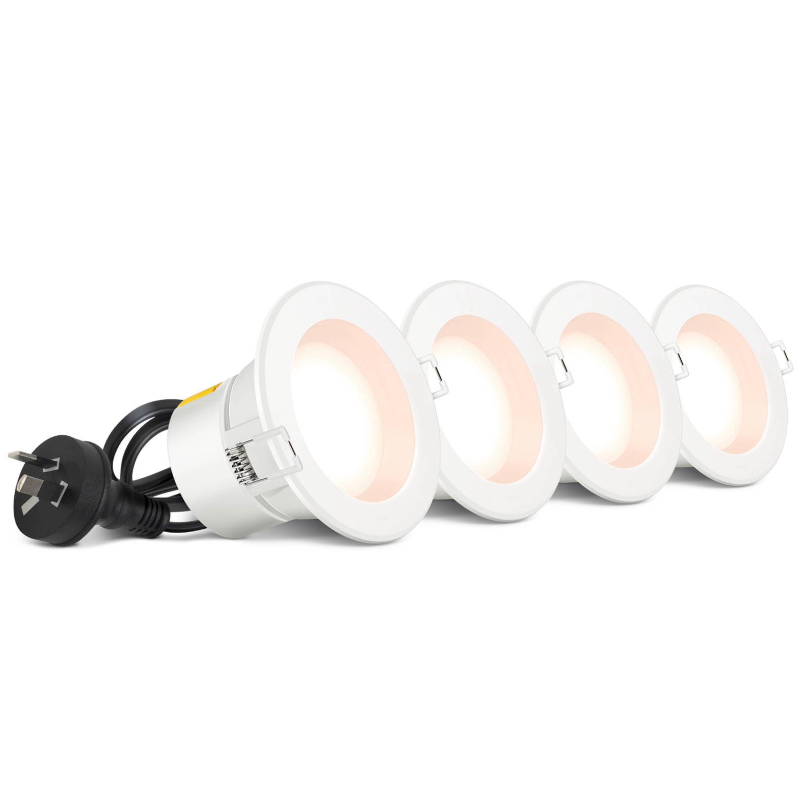HPM 240V 5W LED 505lm Warm White Fixed Downlight - 4 Pack