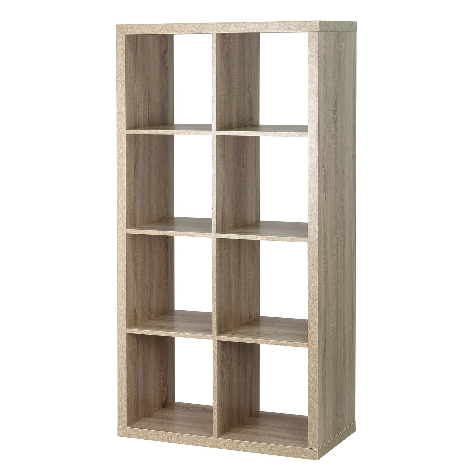 Flexi Storage Clever Cube 76 x 39 x 146cm 2 x 4 Unit Light Oak