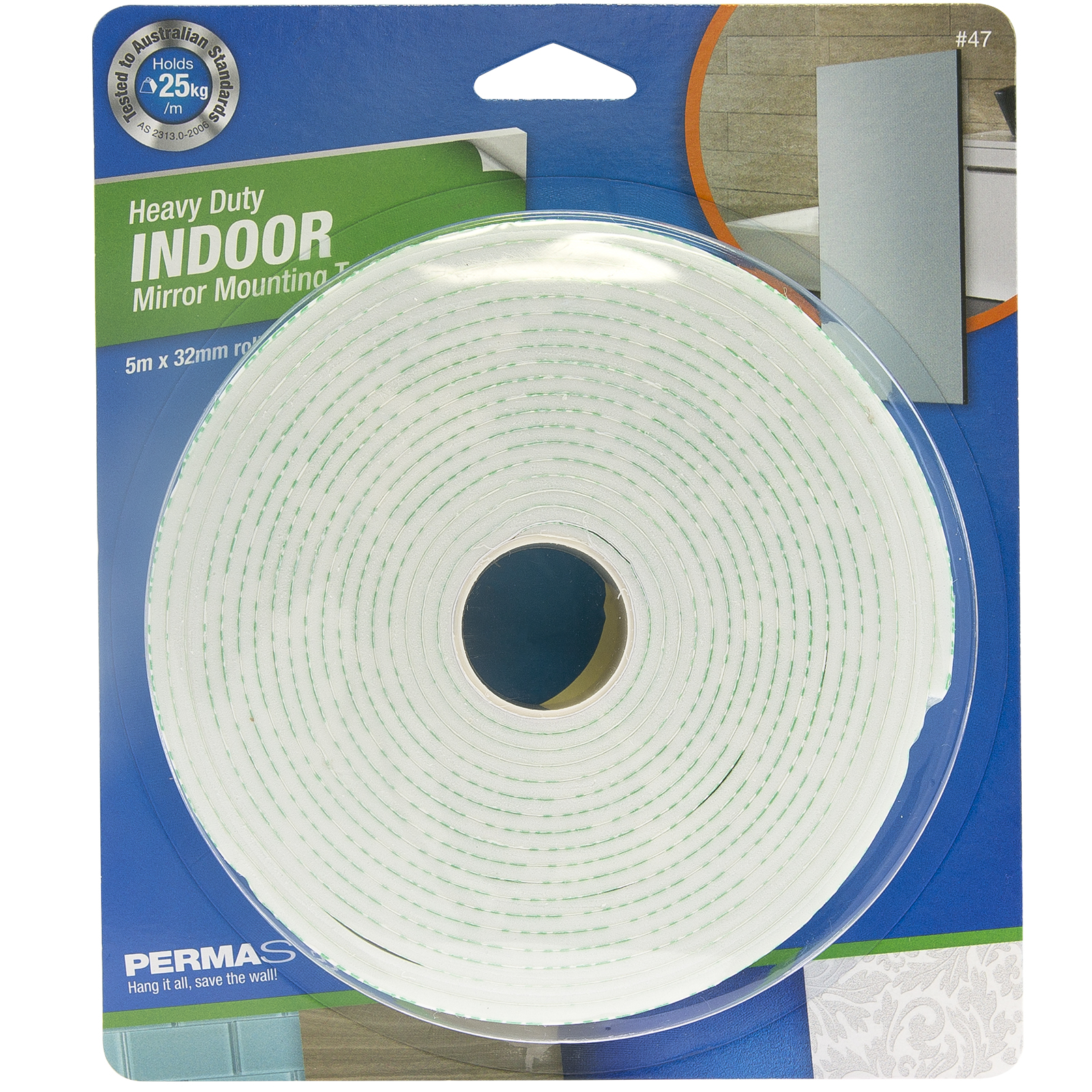 Permastik 5m x 32mm Mirror Mounting Tape Bunnings Warehouse