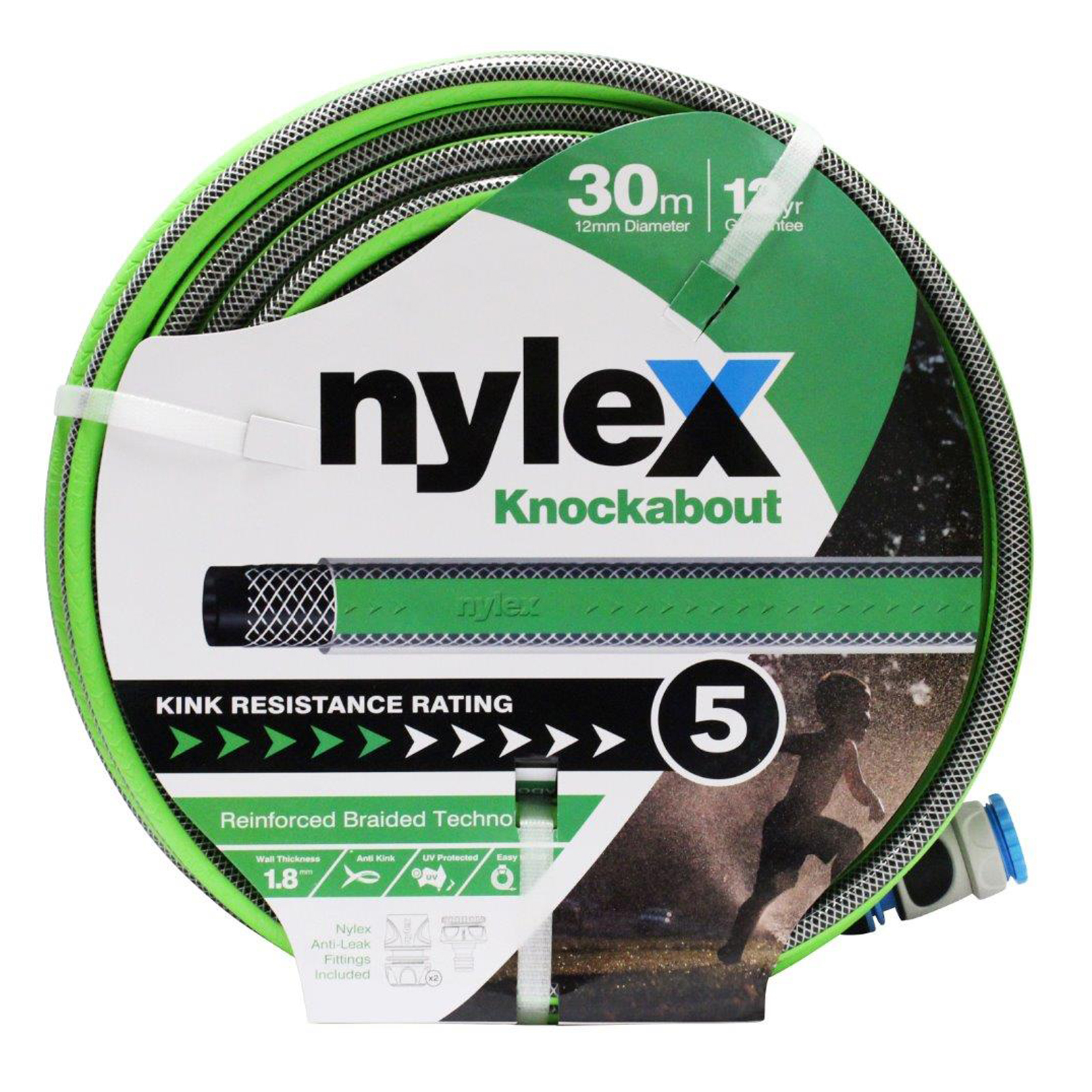 Nylex 12mm x 30m Knockabout Garden Hose