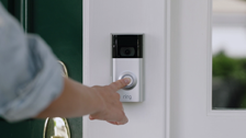 Ring Satin Nickel Video Doorbell | Bunnings Warehouse