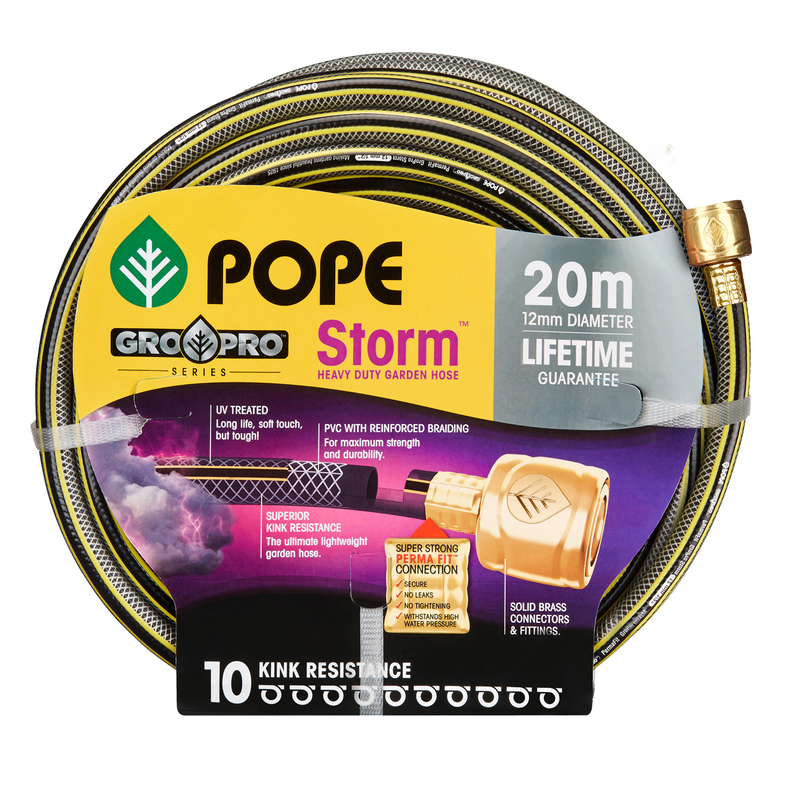 Pope 12mm x 20m Fitted Storm Garden Hose