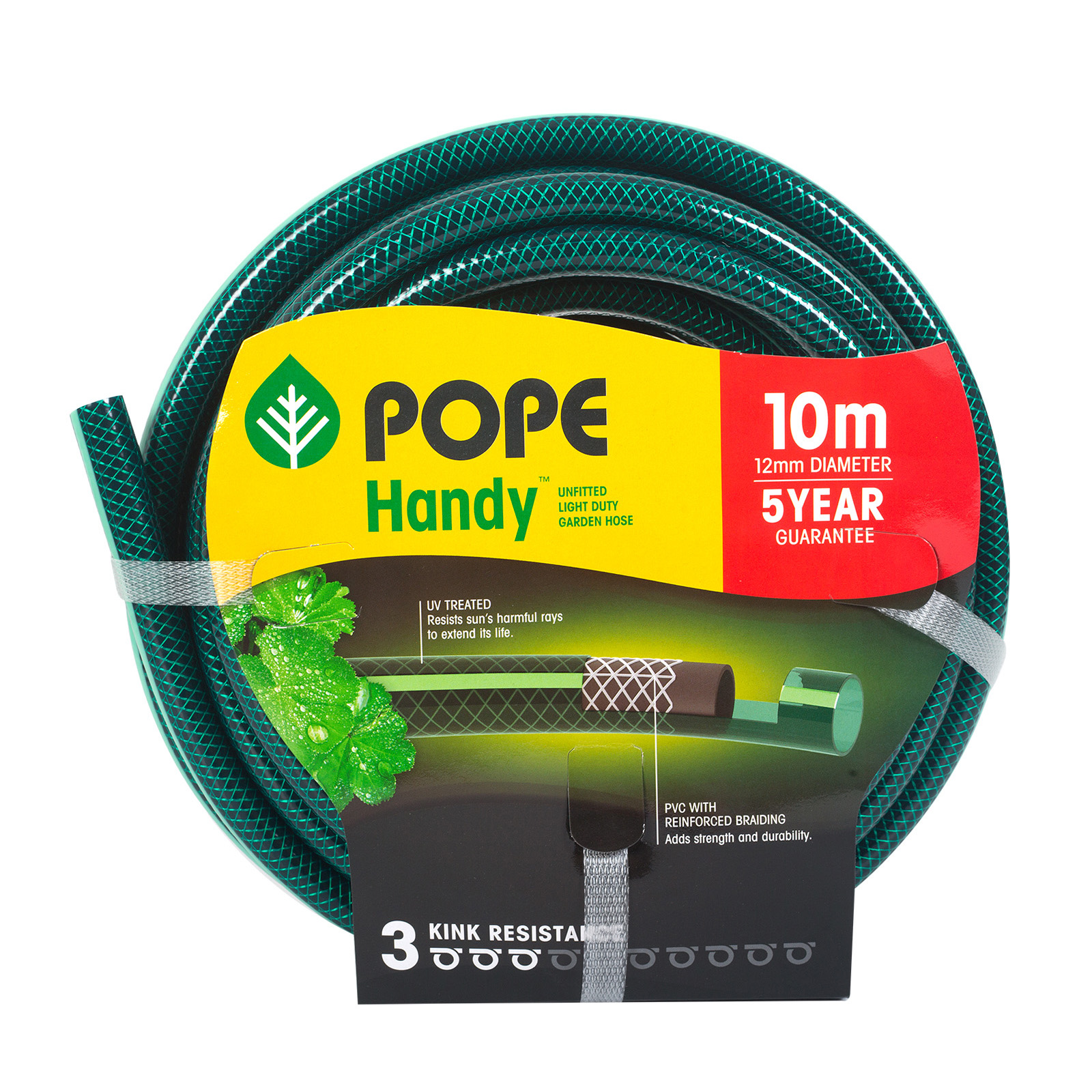 Pope 12mm x 10m Unfitted Handy Garden Hose