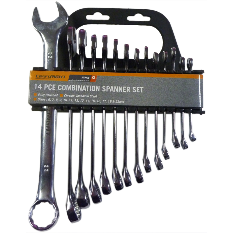 Craftright 14 Piece Spanner Set Bunnings Warehouse