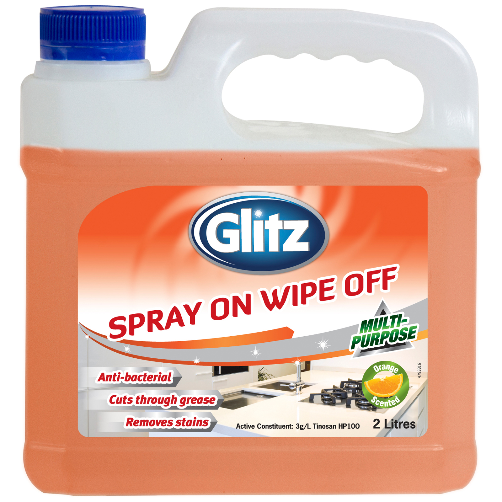 Glitz 2L Spray On Wipe Off Cleaner