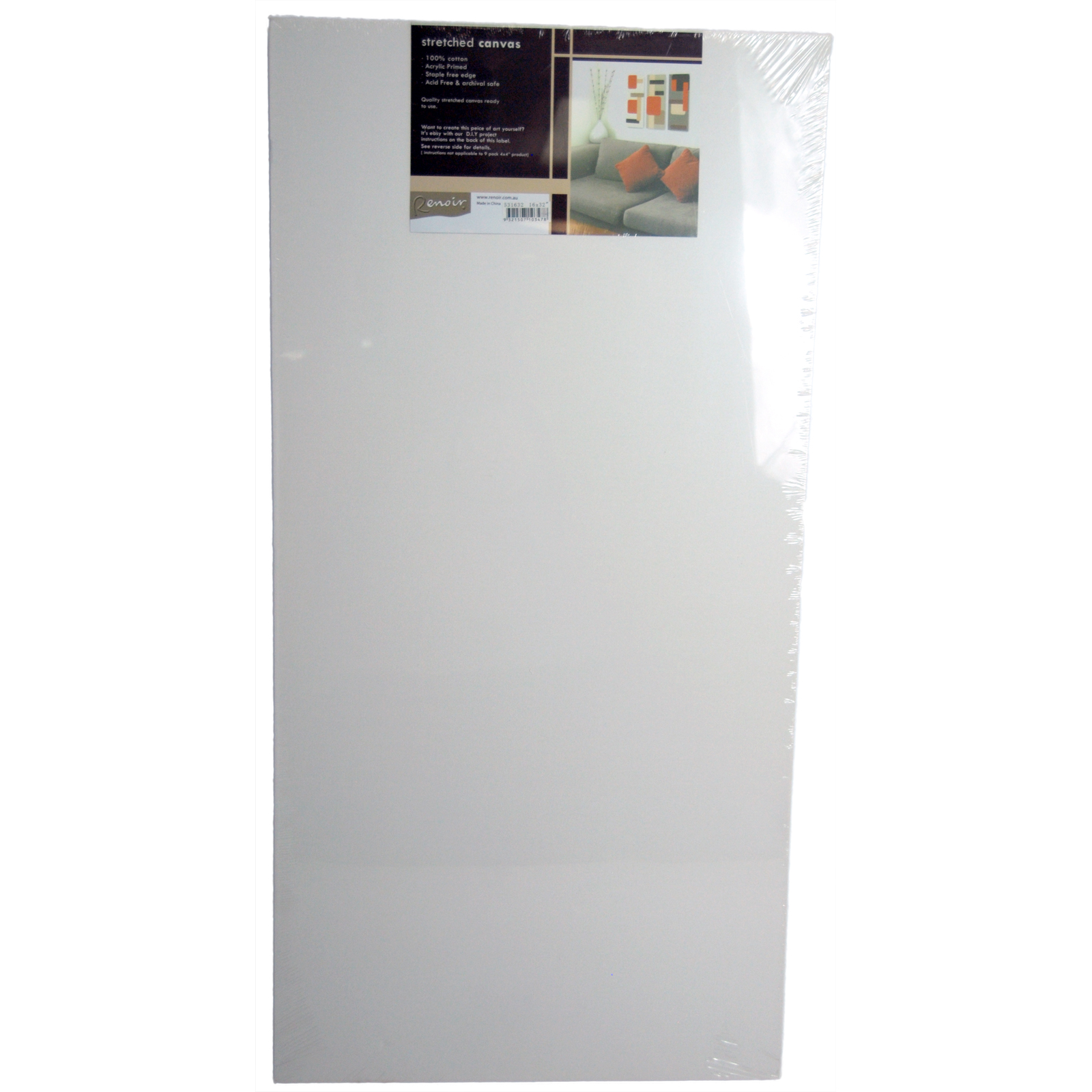 Renoir Wide Profile Stretched Canvas  - 406mm x 812mm