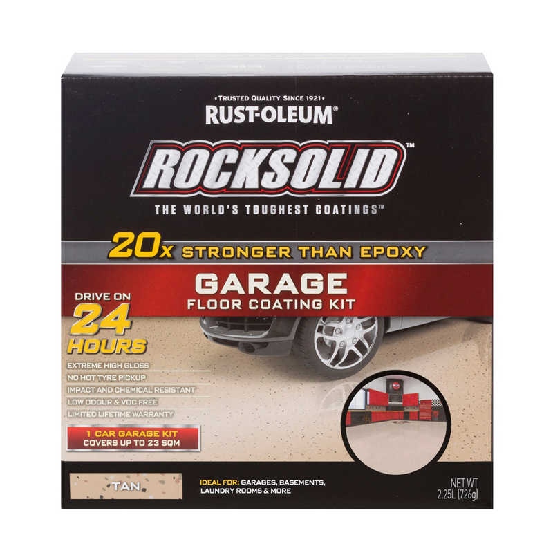 Rust-Oleum Tan RockSolid Garage Floor Coating - 1 Car ...
