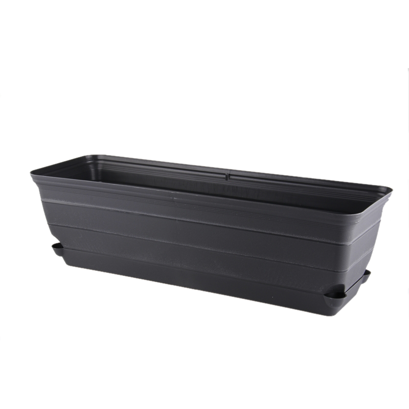 Eden 60cm Charcoal Roman Self Watering Trough | Bunnings Warehouse