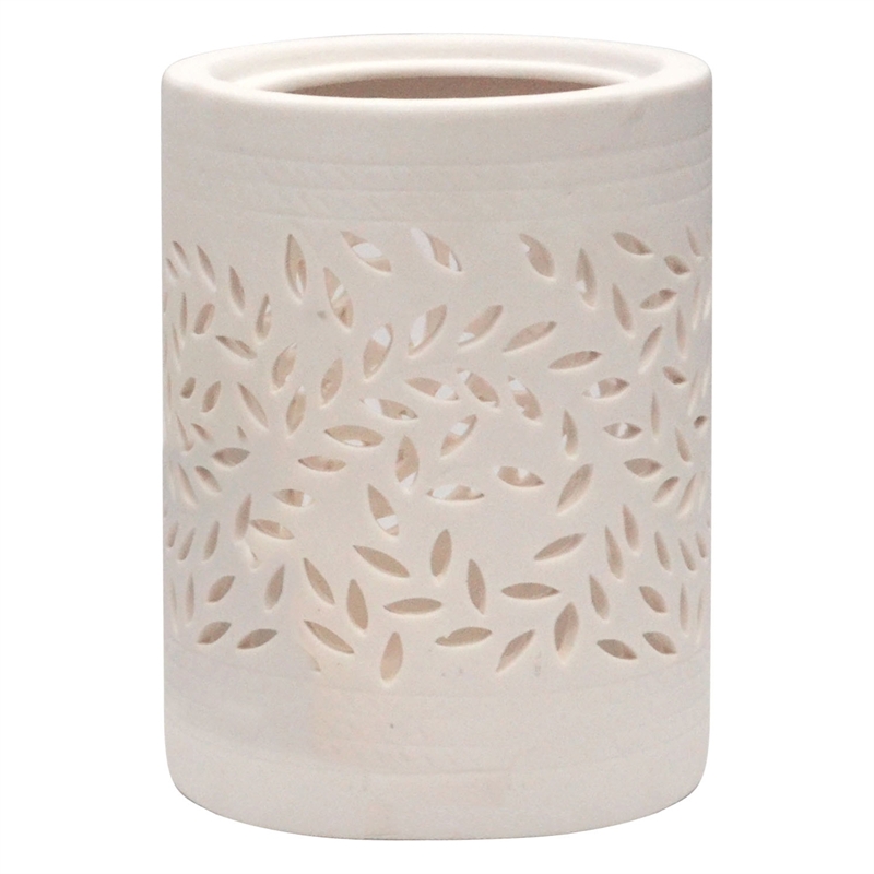 Haven 15cm White Ceramic Candle Holder I/N 3440161 | Bunnings Warehouse