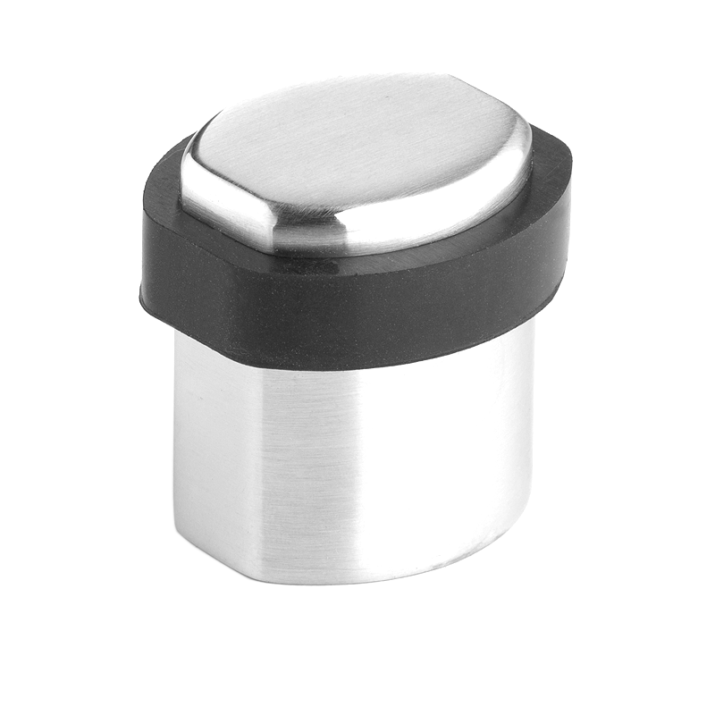 Lemaar 45 x 40 x 35mm Chrome Plated Soft Square Floor Mount Door Stop