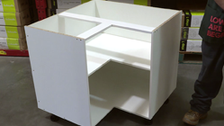 Kaboodle 900mm White Corner Base Cabinet Bunnings Warehouse