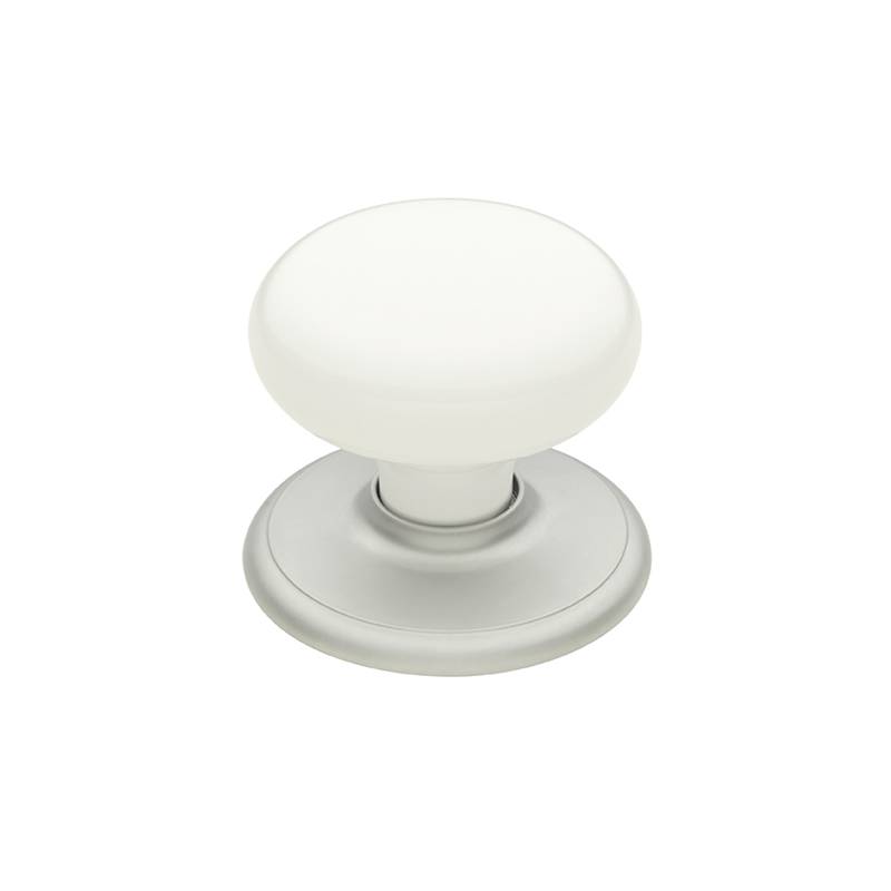 Gainsborough White With Silver Classic Dummy Door Knob Bunnings Warehouse