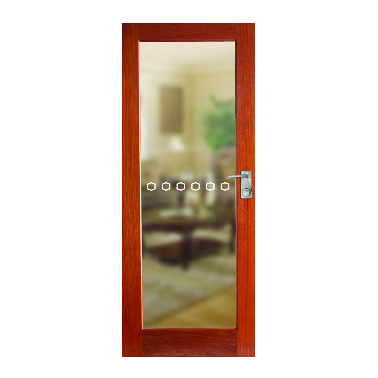 Hume Doors & Timber 2040 x 820 x 40mm Joinery 1LITE Entrance Door With Clear Glass