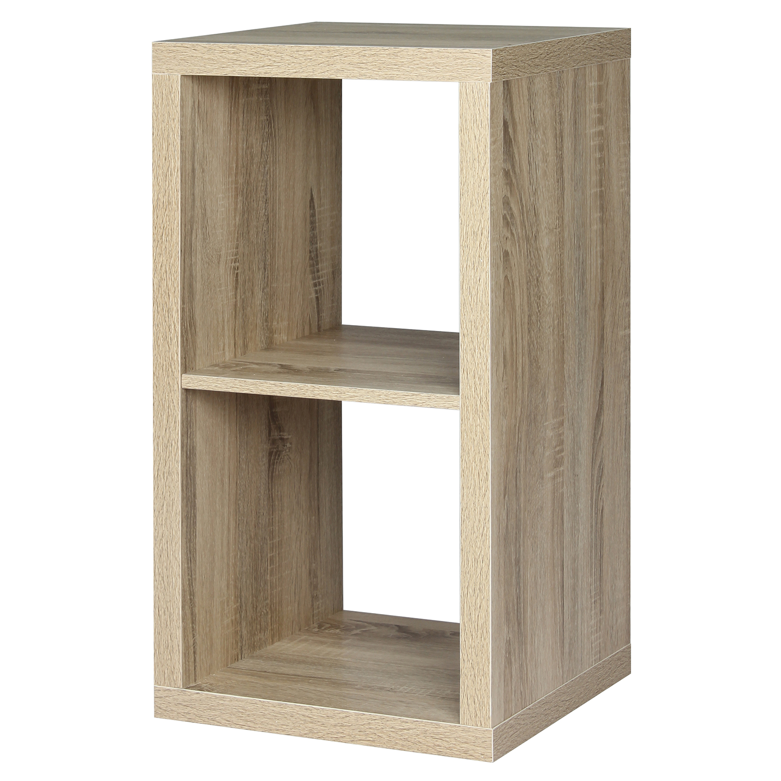 Flexi Storage Clever Cube 1 x 2 Storage Unit Light Oak Bunnings