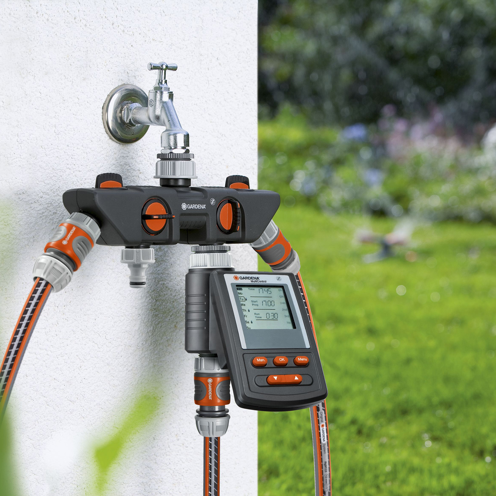 GARDENA Four Channel Water Distributor Bunnings Warehouse