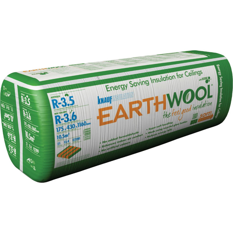 Earthwool R-3.5 175 x 430mm Ceiling Insulation Batts - 21 Pack I/N ...