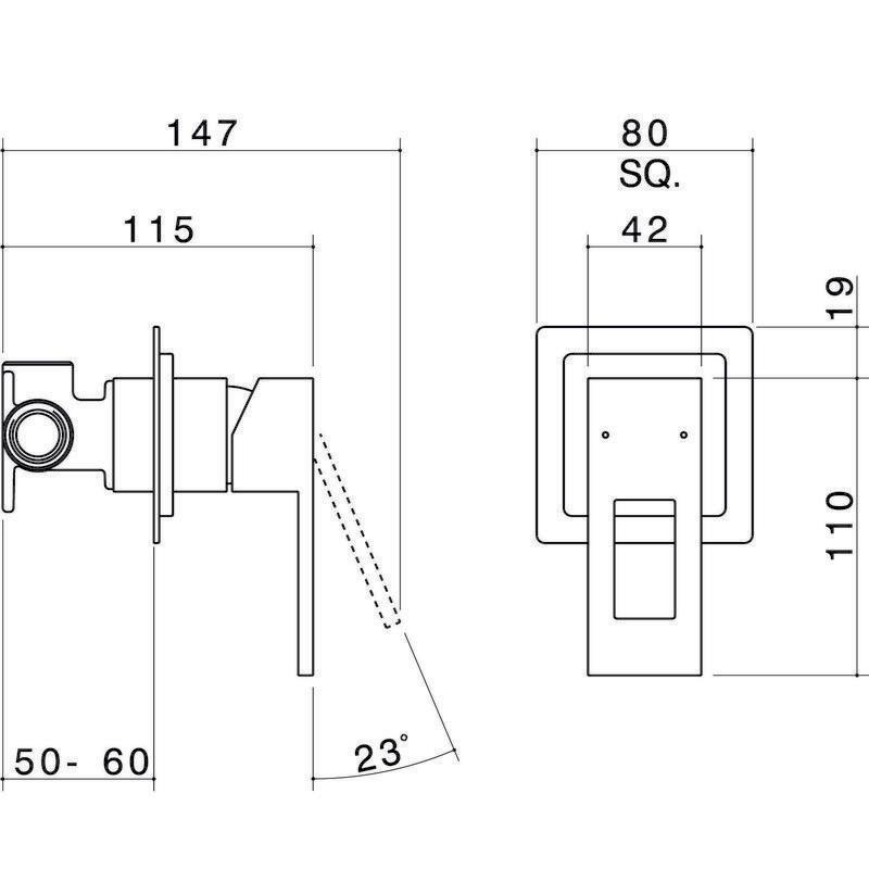 Caroma Quatro Bath/Shower Mixer | Bunnings Warehouse