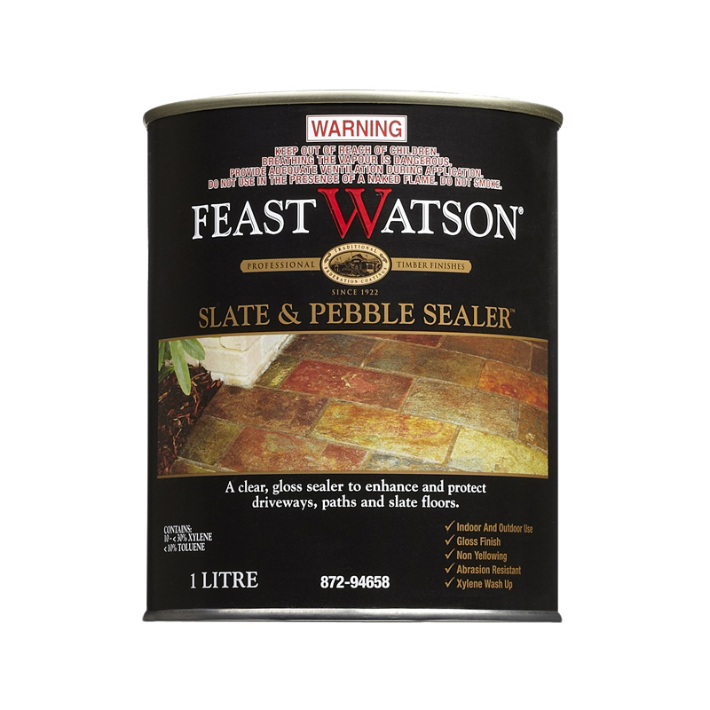 Feast Watson 1L Gloss Clear Slate And Pebble Sealer Bunnings Warehouse