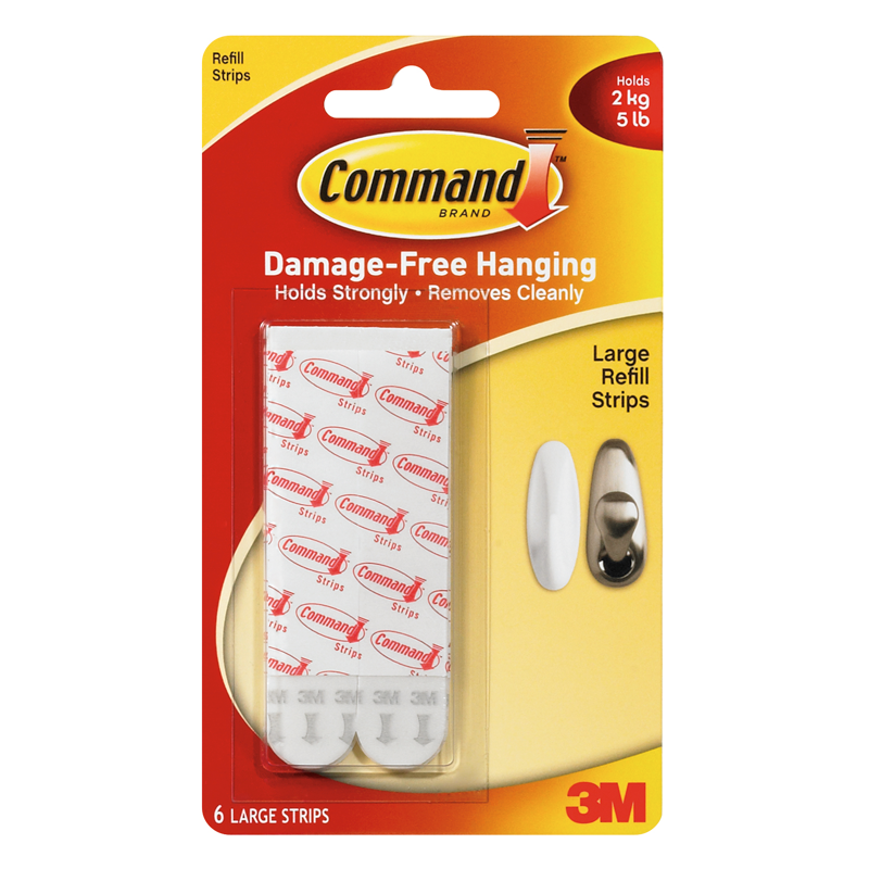 Command 2.2kg Large Refill Strips - 6 Pack | Bunnings Warehouse