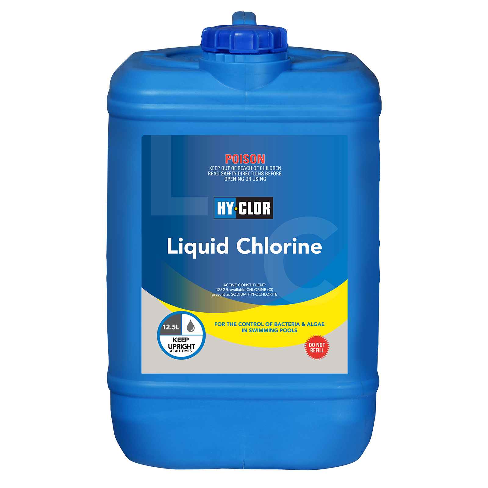 Hy-Clor 12.5L Liquid Pool Chlorine | Bunnings Warehouse