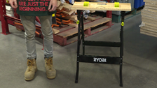 Ryobi Foldable Workbench With Adjustable Angle Bunnings Warehouse