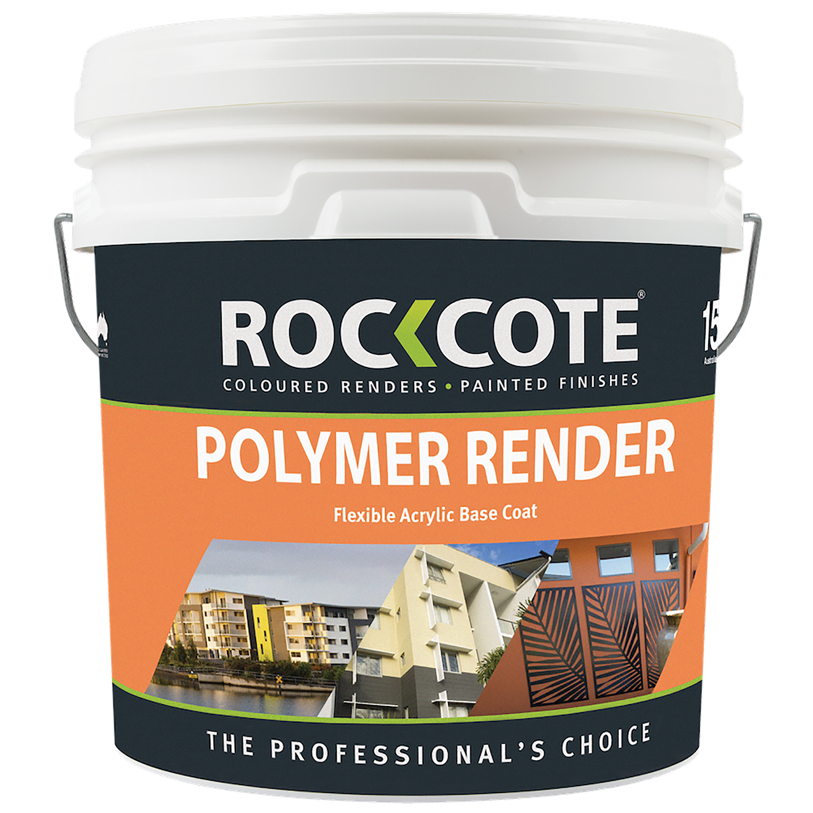 Rockcote 15L Grey Polymer High Build Render
