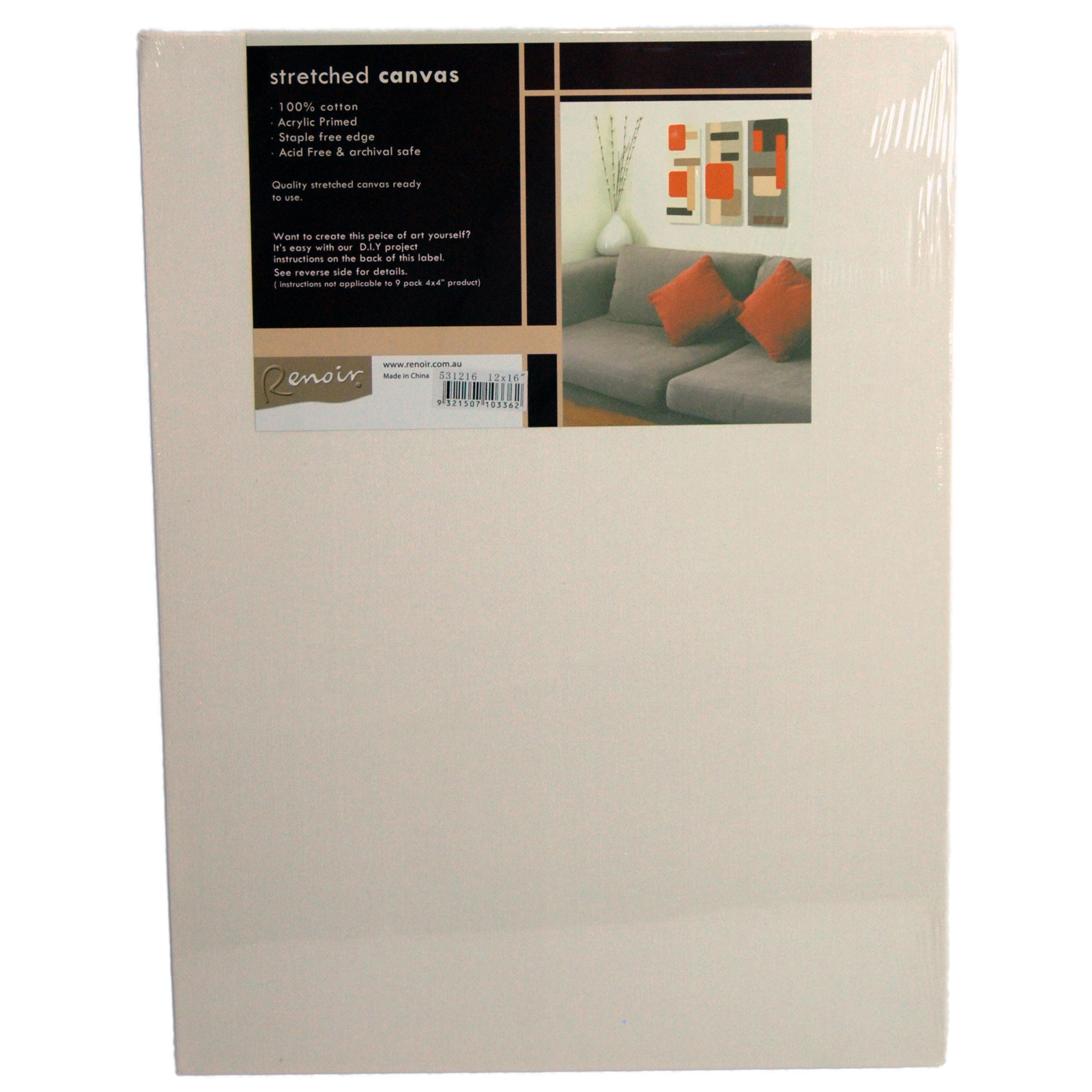 Renoir Wide Profile Stretched Canvas  - 304mm x 406mm
