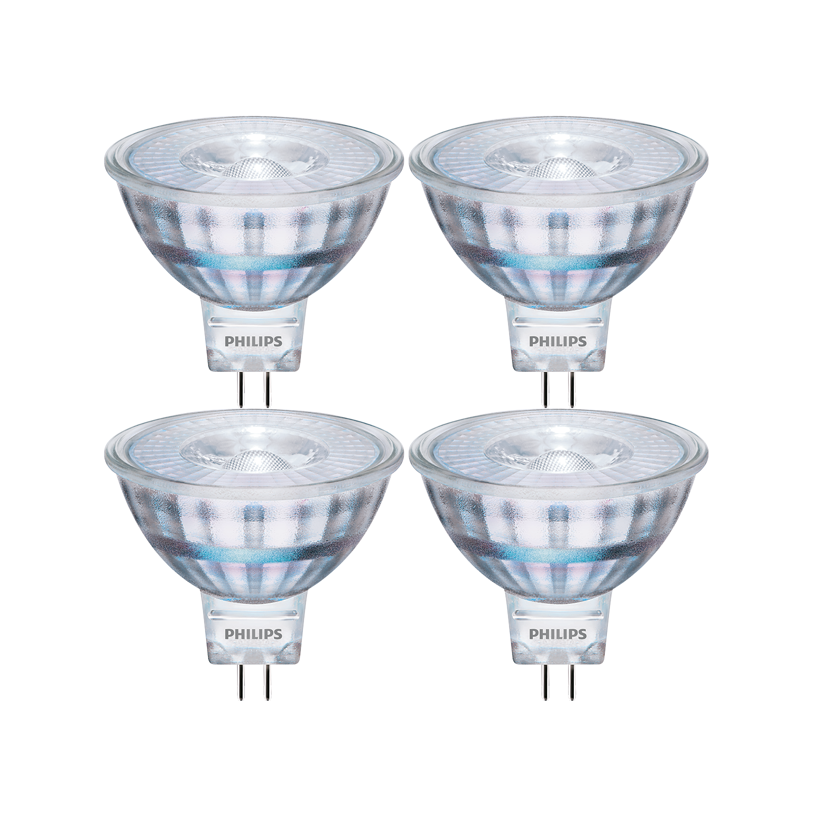 Philips 5W LED Globe  Clear White Globe - 4 Pack